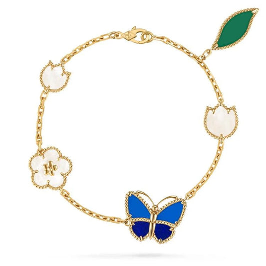 [Lumi Jewels]LUCKY SPRING BUTTERFLY 5 MOTIF BRACELET