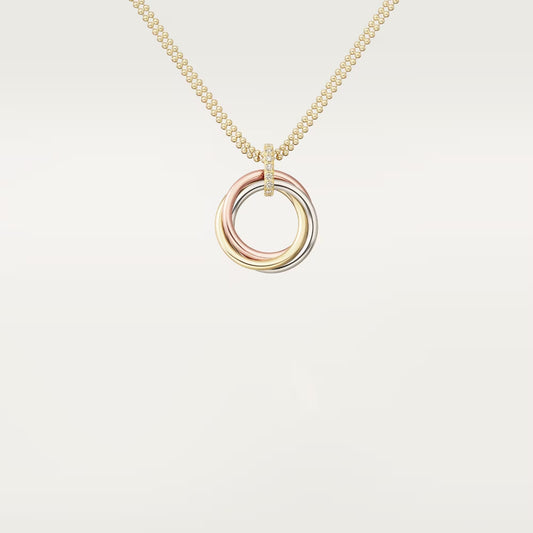 [Lumi Jewelry]TRINITY MEDIUM  DIAMONDS NECKLACE