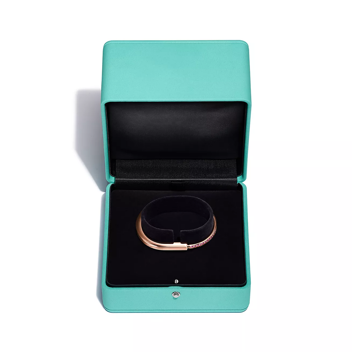 [Lumi Jewelry]LOCK BRACELET ROSE DIAMOND PINK GOLD