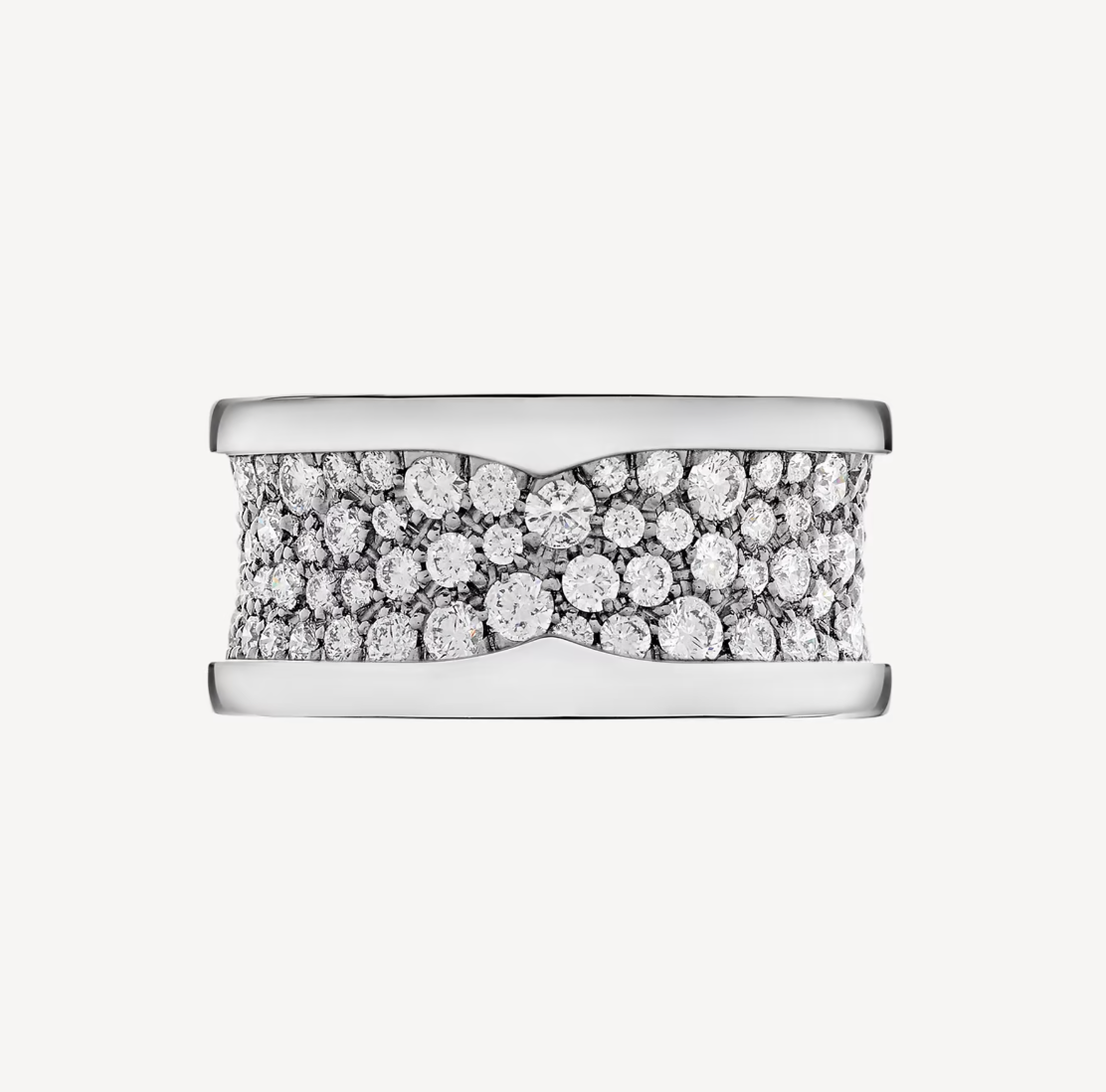 [Lumi Jewels]ZERO 1 WITH PAVED DIAMONDS ON THE SPIRAL RING