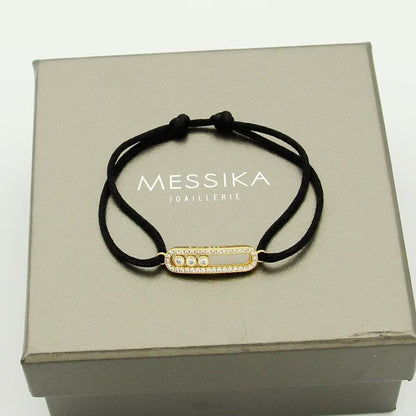 [Lumi Jewels]Messika Care(s) pink cord pav¨¦ bracelet