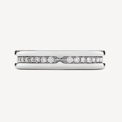 [Lumi Jewels]ZERO 1 ONE-BAND PAVED DIAMONDS ON THE SPIRAL RING