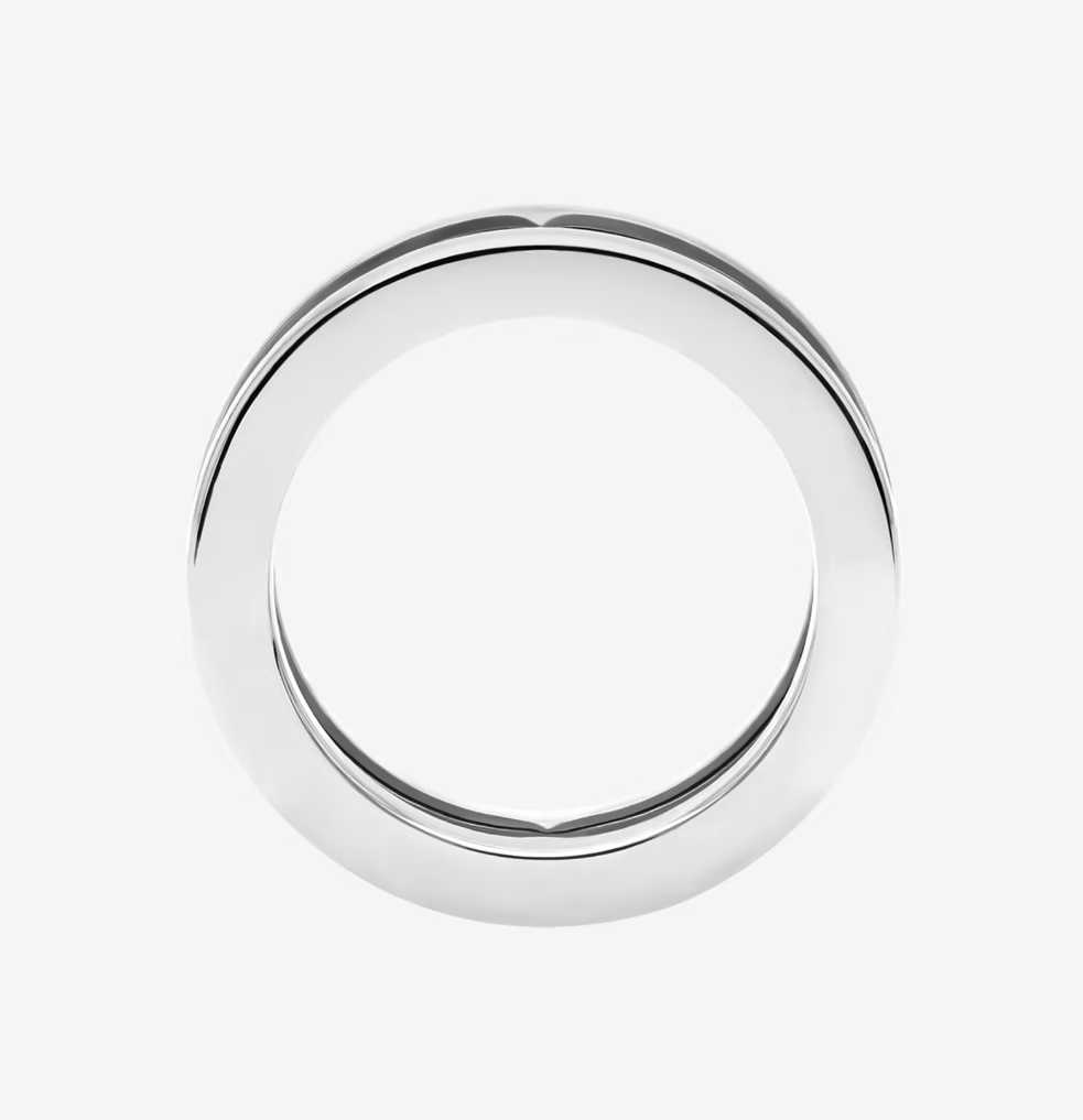 [Lumi Jewels]ZERO 1 ONE-BAND WITH OPENWORK LOGO SPIRAL RING