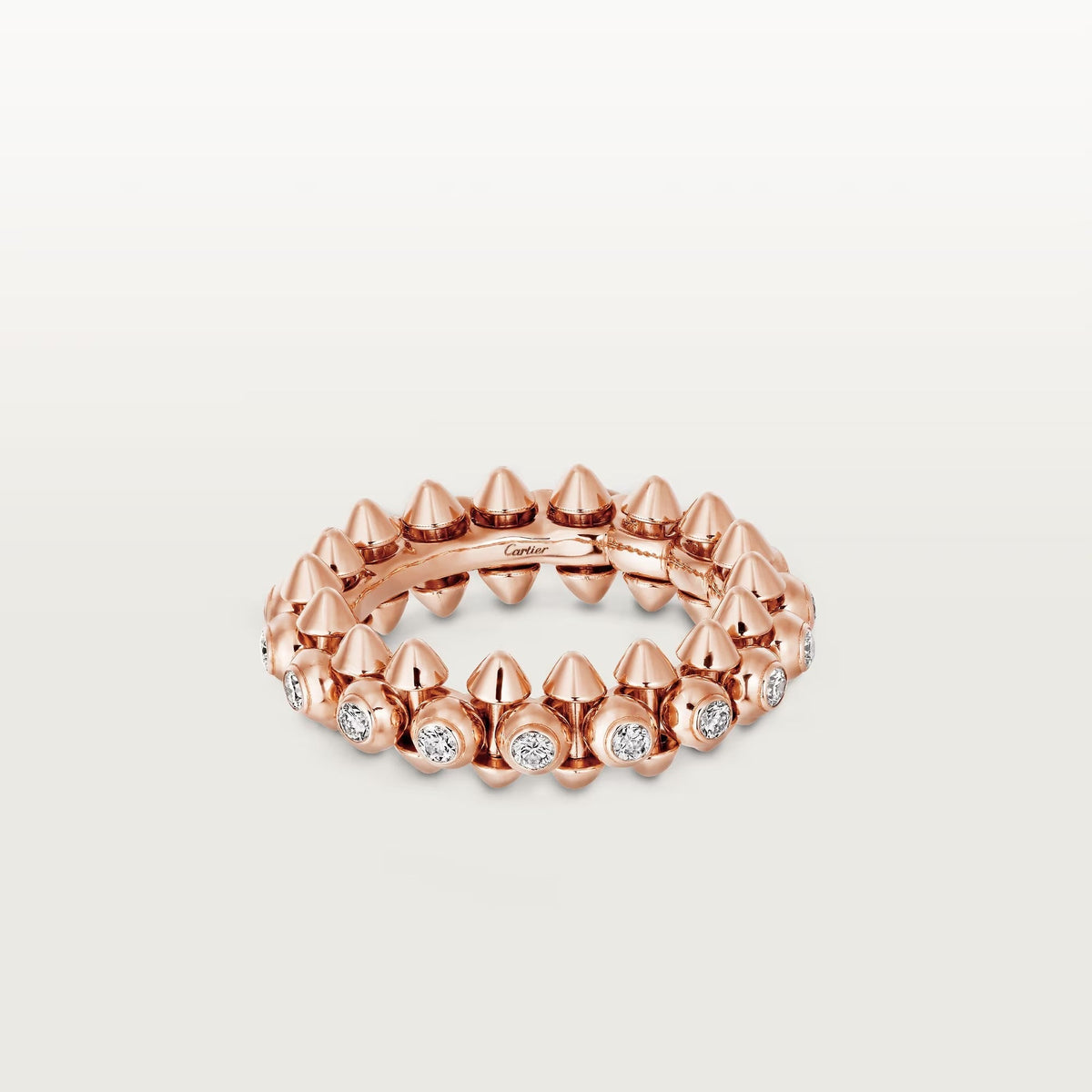 [Lumi Jewelry]CLASH 6.8MM DIAMOND MEDIUM RING
