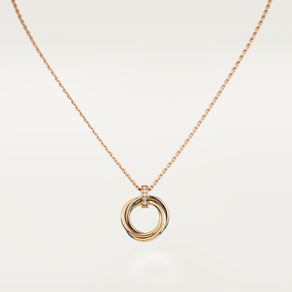 [Lumi Jewels]TRINITY NECKLACE GOLD  DIAMONDS