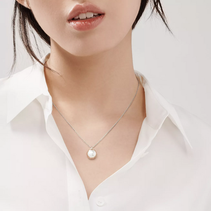[Lumi Jewelry]BALL PENDANT 12.75MM NECKLACE