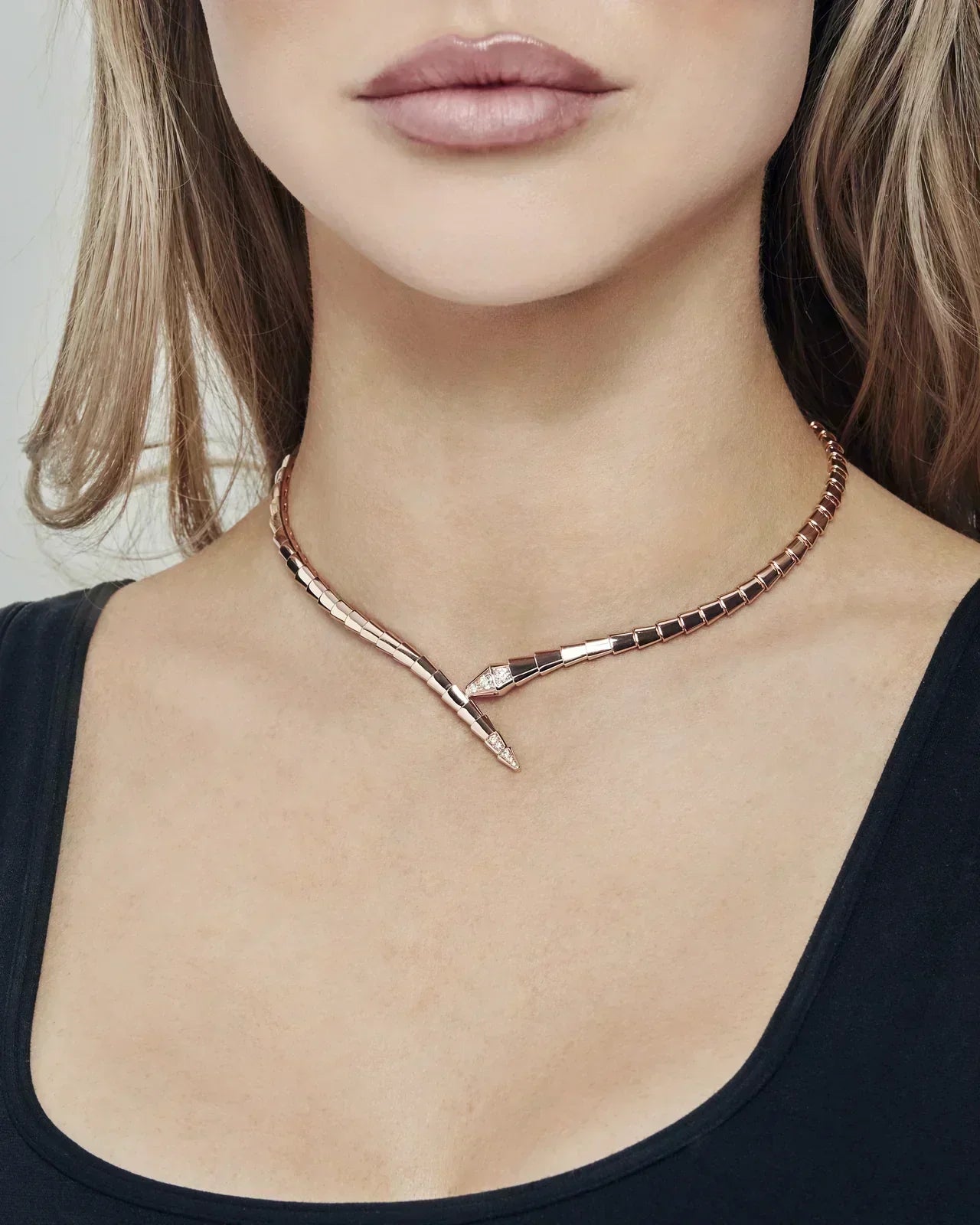 [Lumi Jewels]SERPENTI NECKLACE set with diamonds