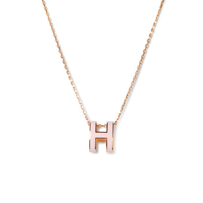 [Lumi Jewels]POP H PEDANT PINK GOLD