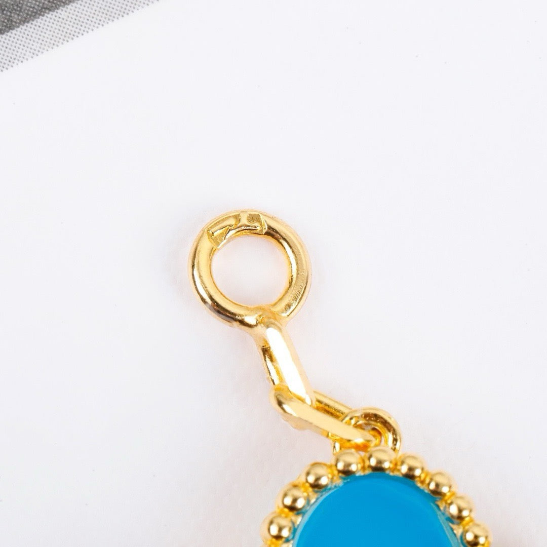 [Lumi Jewels]CLOVER 5 MOTIFS TURQUOISE BRACELET