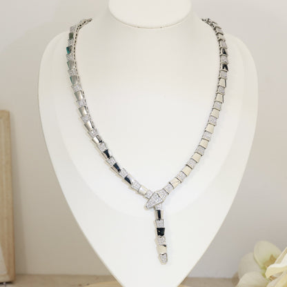 [Lumi Jewelry]Serpenti Viper Necklace Semi‑pavé