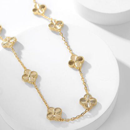 [Lumi Jewels]CLOVERS THE 10-MOTIFS LASER NECKLACE