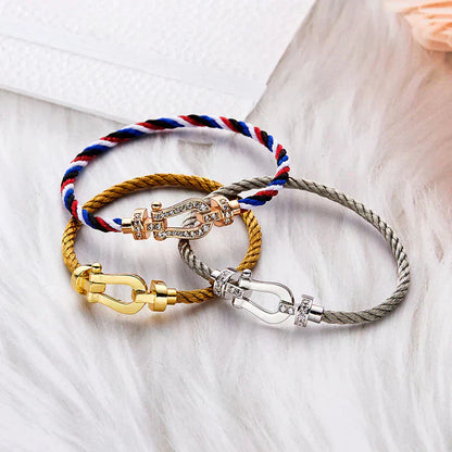 [Lumi Jewels]FORCE LARGE HORSESHOE NO DIAMOND BRACELET GOLD