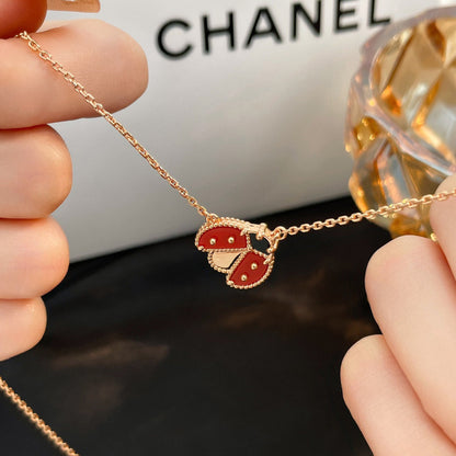 [Lumi Jewels]LUCKY  CARNELIANS LADYBUG NECKLACE