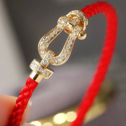 [Lumi Jewels]FORCE LARGE HORSESHOE FULL DIAMOND BRACELET GOLD