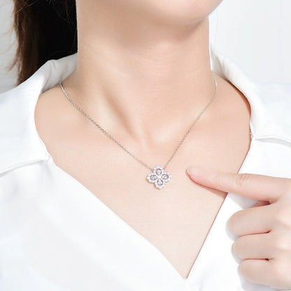 [Lumi Jewels]LOOP NECKLACE FULL MOTIF DIAMOND 16MM MULTIPLE COLORS
