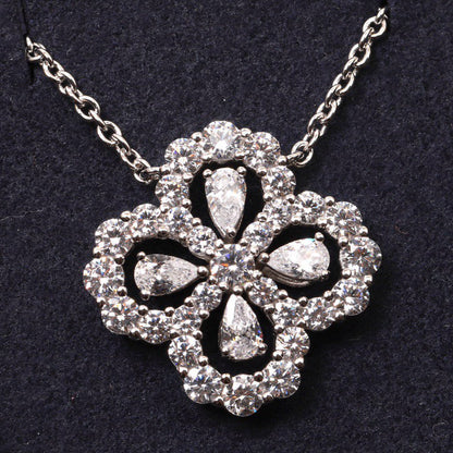 [Lumi Jewels]LOOP NECKLACE FULL MOTIF DIAMOND 16MM MULTIPLE COLORS