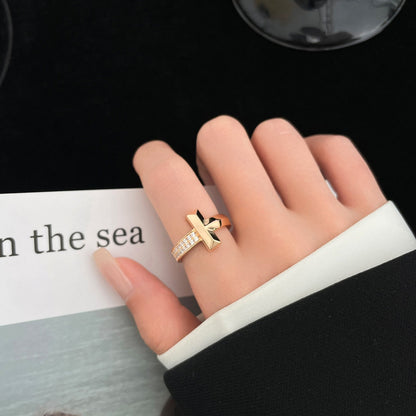 [Lumi Jewelry]T WIDE DIAMOND RING