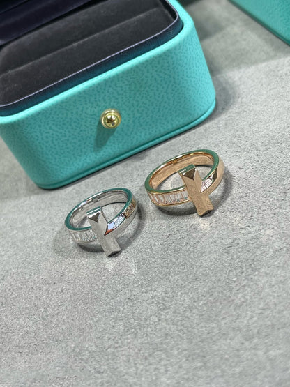 [Lumi Jewelry]T1 WIDE 4.5MM DIAMOND RING