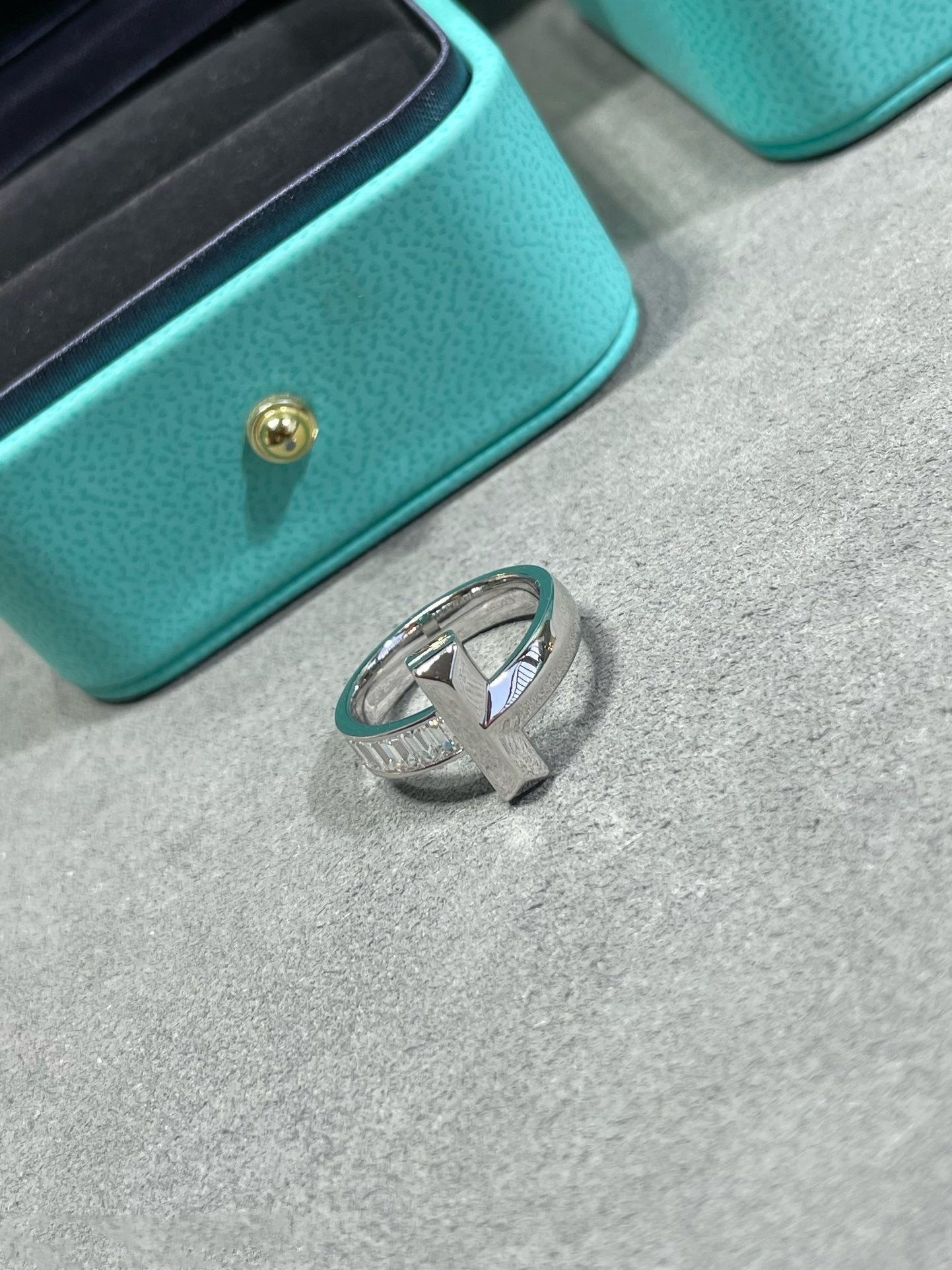 [Lumi Jewelry]T1 WIDE 4.5MM DIAMOND RING