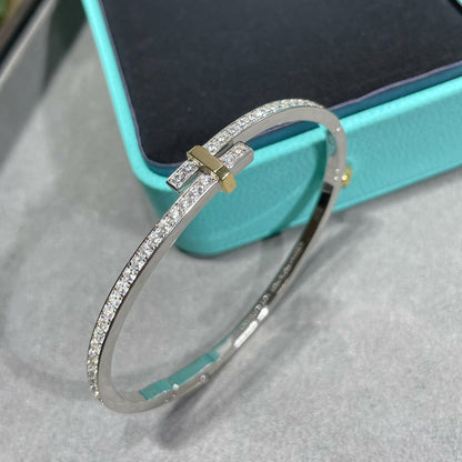 [Lumi Jewelry]EDGE DIAMOND GOLD SILVER BRACELET