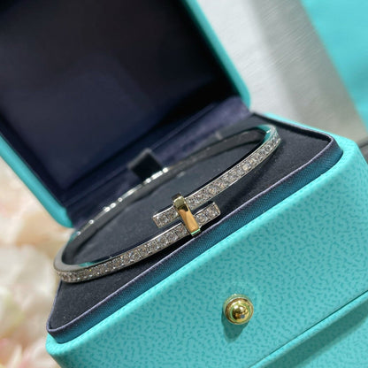 [Lumi Jewelry]EDGE DIAMOND GOLD SILVER BRACELET