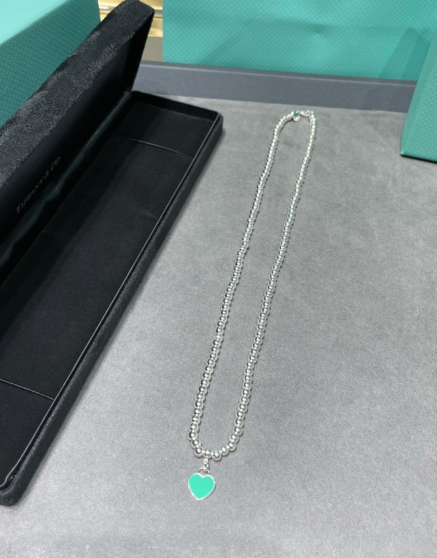 [Lumi Jewelry]RETURN TO TIF SILVER BEAD NECKLACE