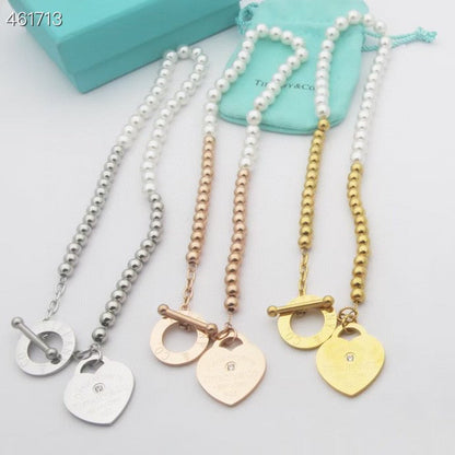 [Lumi Jewelry]RETURN TO TIF HEART TAF BEAD PEARL BRACELET
