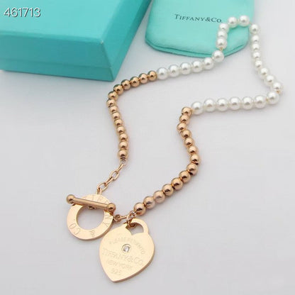[Lumi Jewelry]RETURN TO TIF HEART TAF BEAD PEARL BRACELET