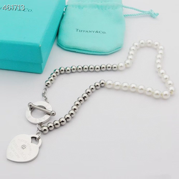 [Lumi Jewelry]RETURN TO TIF HEART TAF BEAD PEARL BRACELET