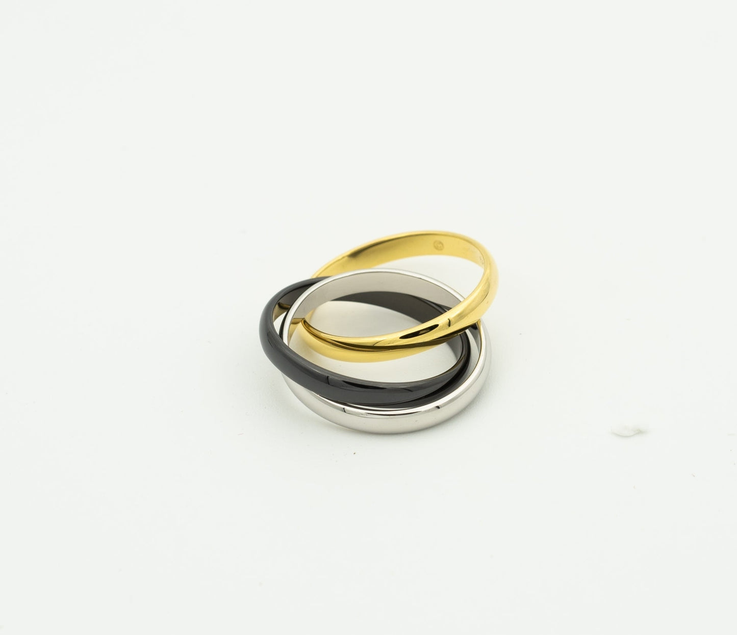 [Lumi Jewels]TRINITY RING BLACK GOLD SILVER
