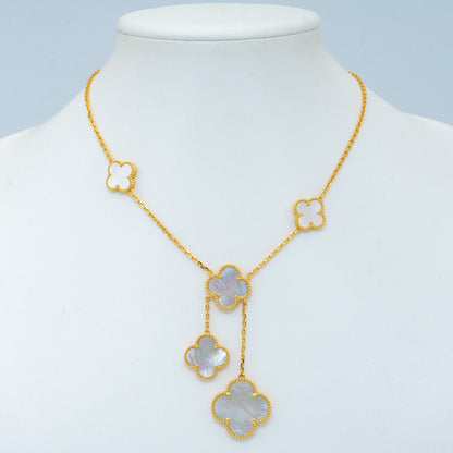 [Lumi Jewels]CLOVER MOTHER OF PEARL NECKLACE 6 MOTIF
