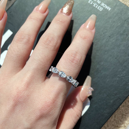 [Lumi Jewels]Exquisite Pear Cut Tennis Ring
