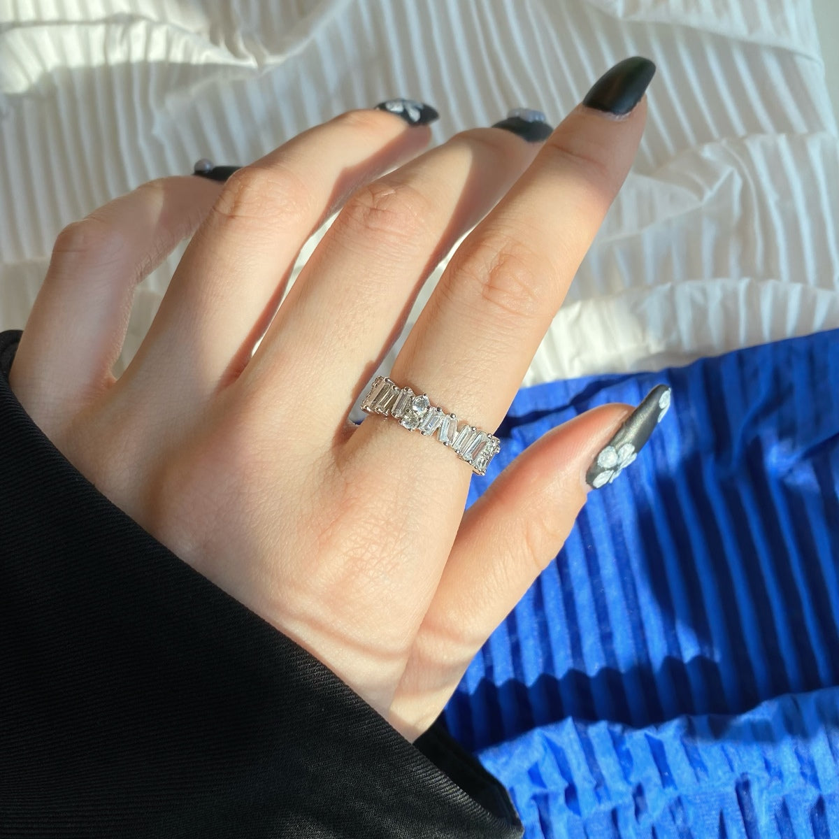 [Lumi Jewels]Delicate Multi Shape Tennis Ring
