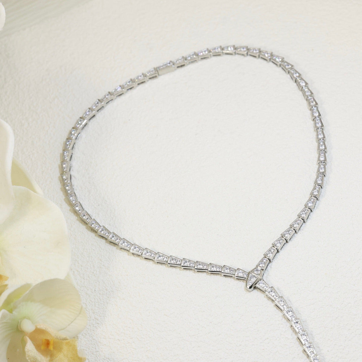 [Lumi Jewelry]SERPENTI NECKLACE SILVER DIAMOND