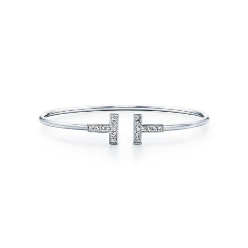 [Lumi Jewelry]T BRACELET 1.8MM DIAMOND SILVER