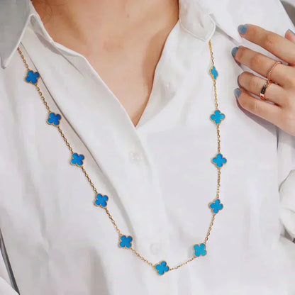 [Lumi Jewels]CLOVER 20 MOTIFS TURQUOISE GOLD