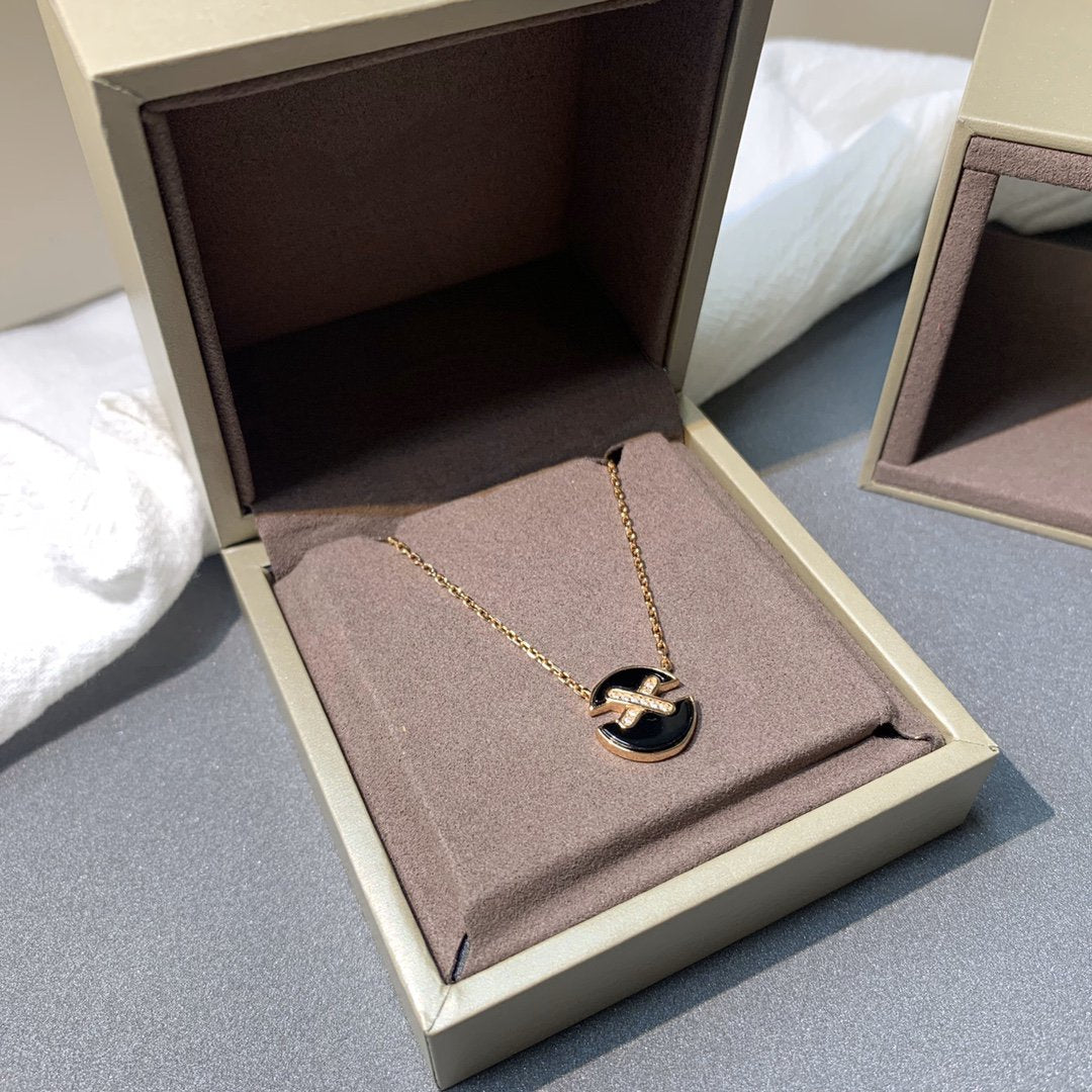 [Lumi Jewels]JEUX DE PINK GOLD DIAMOND NECKLACE