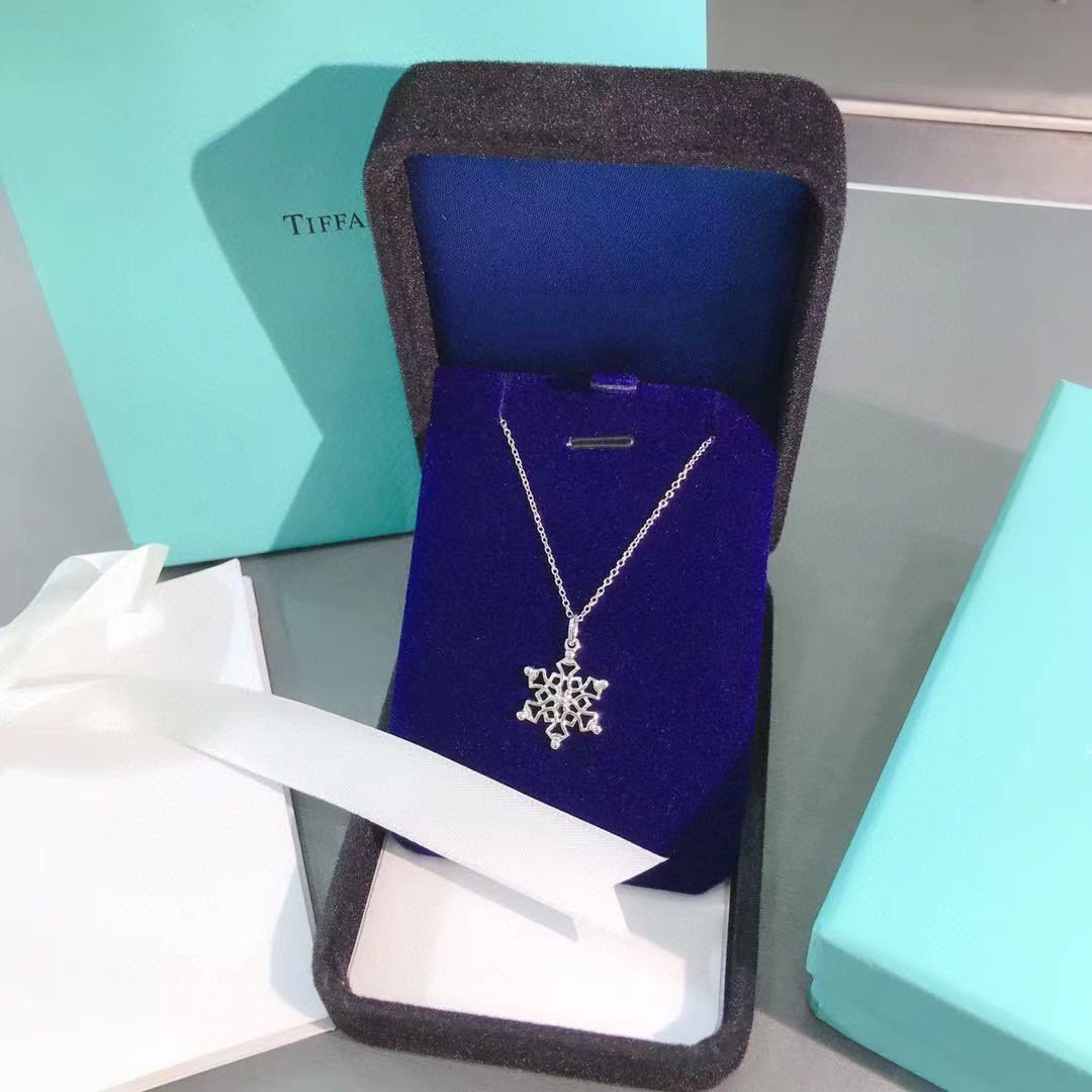 [Lumi Jewelry]STERLING SILVER SNOWFLAKE PENDANT NECKLACE