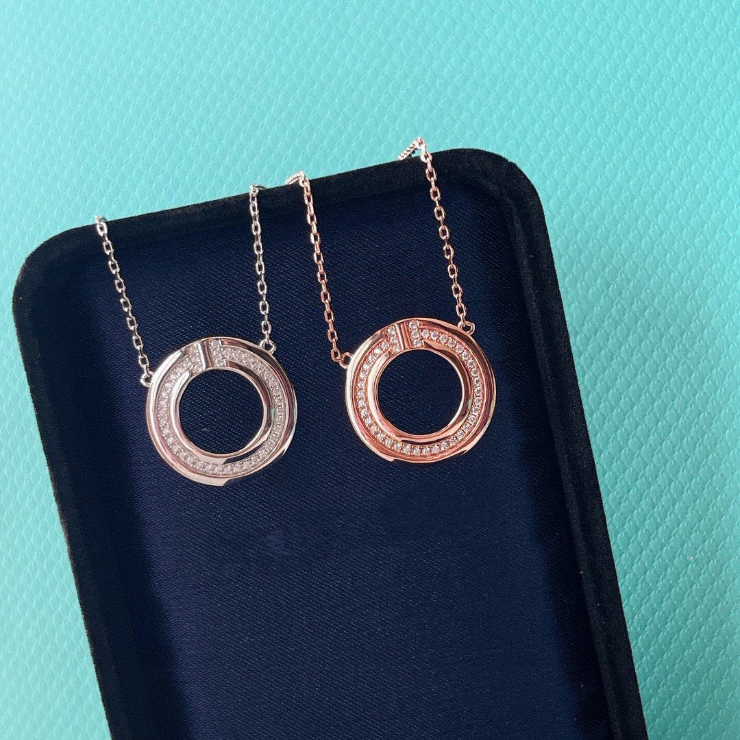 [Lumi Jewelry]DIAMOND AND MOTHER OF PEARL CIRCLE PENDANT