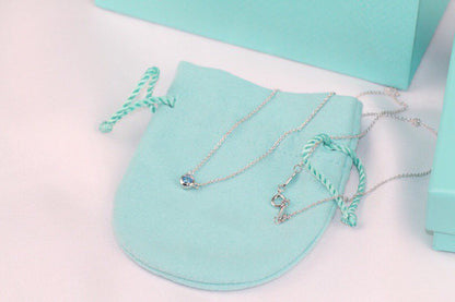 [Lumi Jewelry]ELSA PERETTI SERIES SINGLE DIAMOND SIMPLE NECKLACE