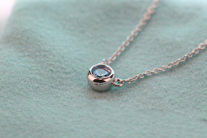 [Lumi Jewelry]ELSA PERETTI SERIES SINGLE DIAMOND SIMPLE NECKLACE