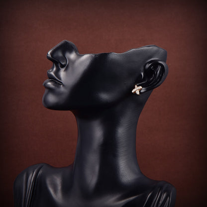 [Lumi Jewels]JEUX DE GOLD DIAMOND EARRINGS