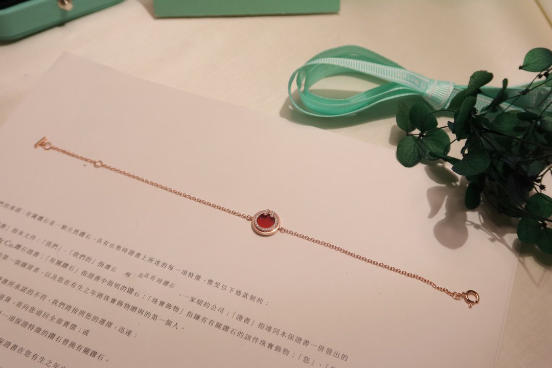 [Lumi Jewelry]DIAMOND CIRCLE PINK GOLD BRACELET