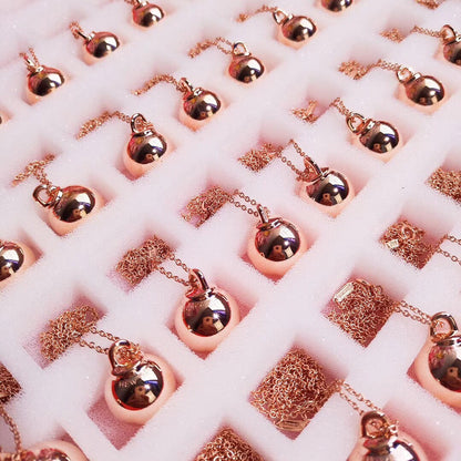 [Lumi Jewelry]HARDWEAR PENDENTIF BALL ROSE NECKLACE