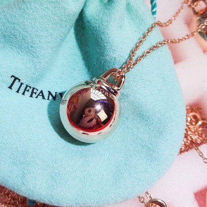 [Lumi Jewelry]HARDWEAR PENDENTIF BALL ROSE NECKLACE