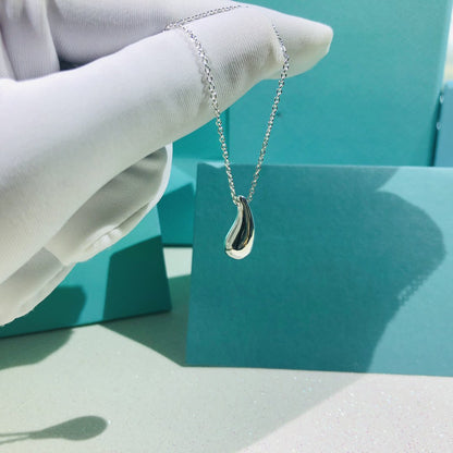 [Lumi Jewelry]ELSA PERETTI TEARDROP PENDANT STERLING SILVER NECKLACE