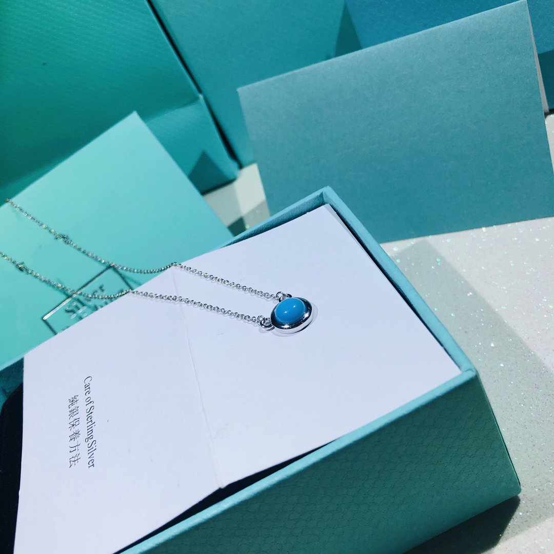 [Lumi Jewelry]YARD TURQUOISE NECKLACE SILVER