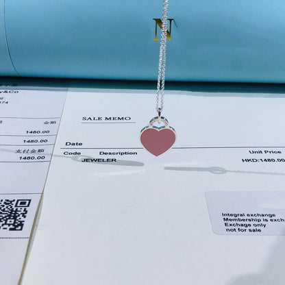 [Lumi Jewelry]SMALL HEART TAG PENDANT STERLING SILVER
