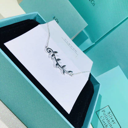 [Lumi Jewelry]PALOMA PICASSO STERLING SILVER OLIVE BRANCH NECKLACE