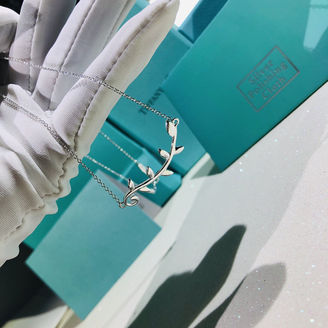 [Lumi Jewelry]PALOMA PICASSO STERLING SILVER OLIVE BRANCH NECKLACE